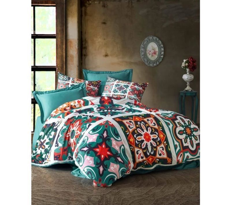 Parure De Lit - 1 Housse De Couette 220 X 240 Cm + 2 Taies D'oreiller 60 X 60 Cm - 100 % Polyester