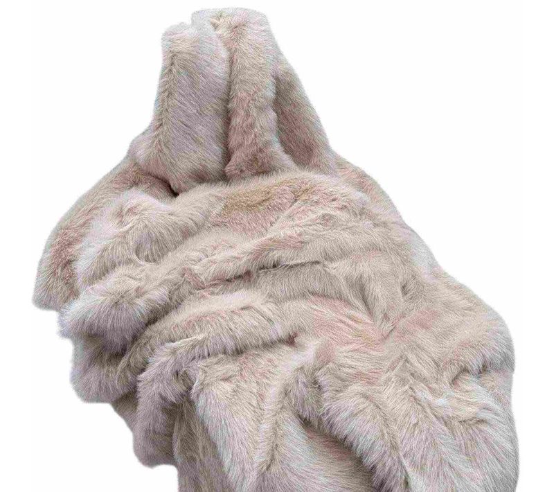 Jeté De Canapé En Polyester 150 X 100 Cm Lolita Beige