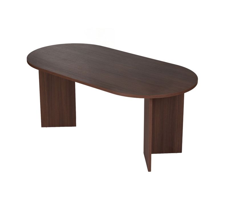 Table à Manger En Bois "sablin" 180 X 90 X 75 Cm - Travertin