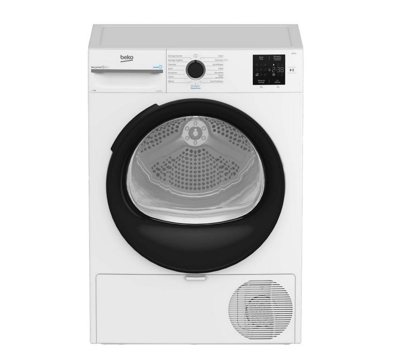 Sèche-linge Pompe à Chaleur 60cm 8kg Blanc D3h18d93w
