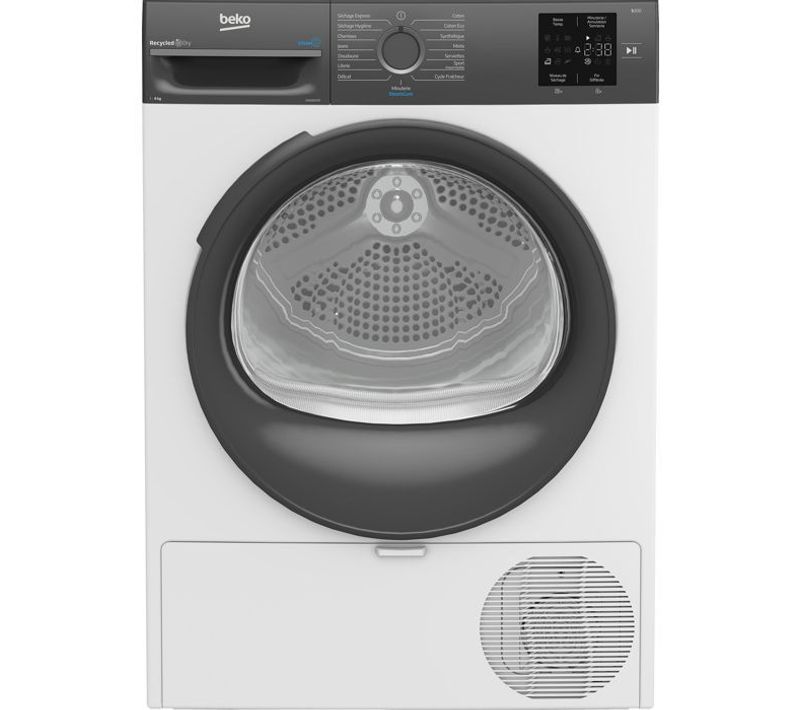 Seche-linge Pompe à Chaleur  D3h28d93s B300 Eco Sense - 8 Kg - L60cm - Classe D - Blanc