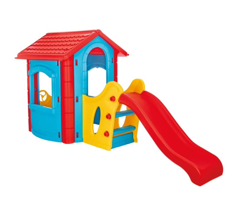 Maison De Jeu En Plastique Avec Toboggan Happy House With Slide