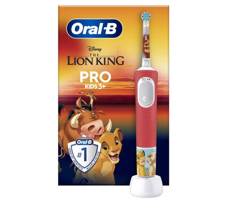 Brosse à Dents Électrique - Vitality Pro 103 - Lion King - 2 Modes - Pour Enfants De 3 Ans Et Plus
