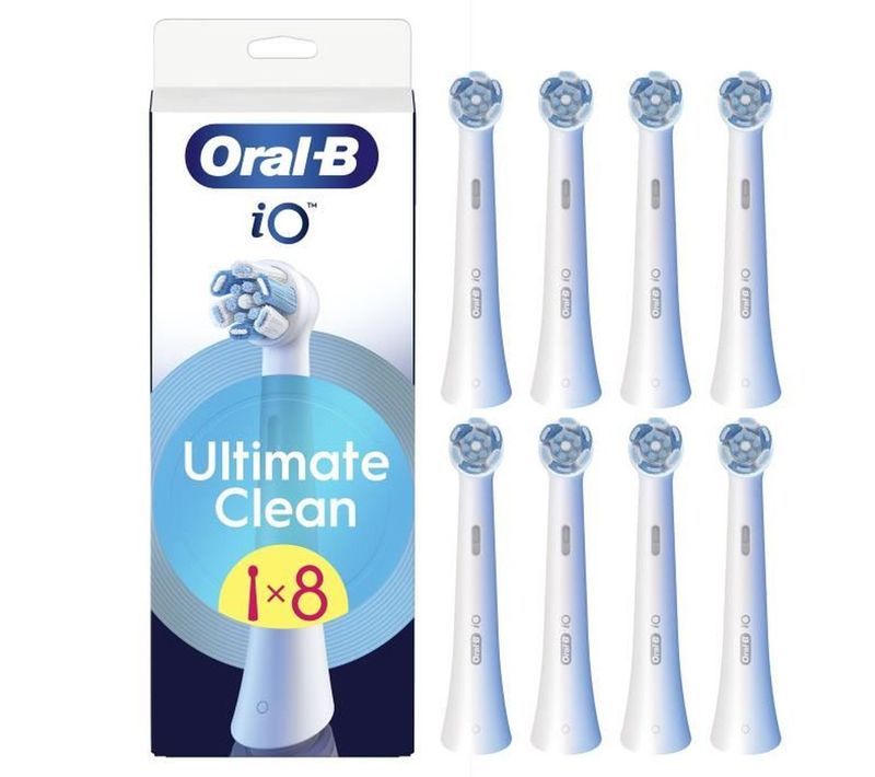 Brossettes De Rechange Io Ultimate Clean Blanches, Pack De 8