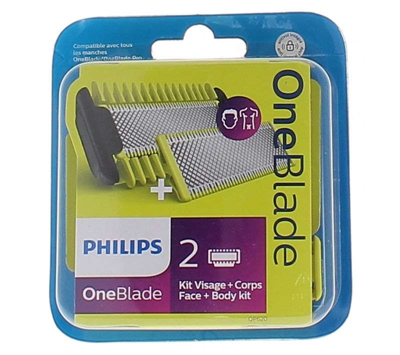 Kit Lame + Sabot  Qp620/55 Pour Epilateur - Rasoir - Tondeuse Philips One Blade