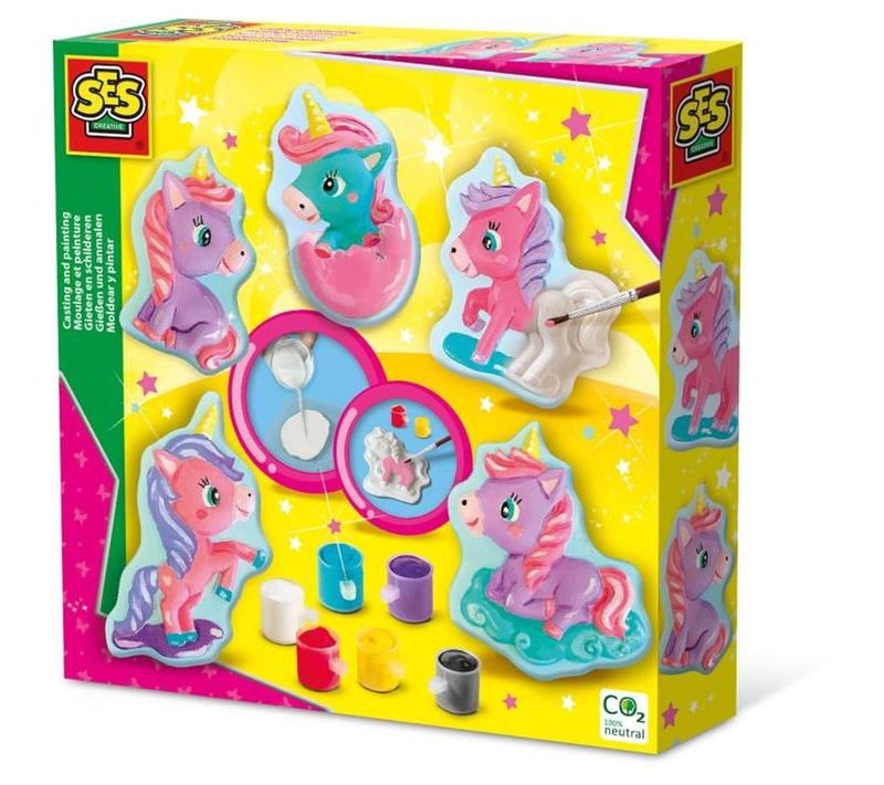 Moulage Et Peinture - Bébés Licornes - Mouler Et Peindre 5 Licornes Différentes