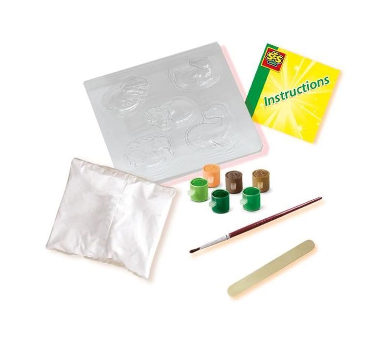 Kit De Moulage Et Peinture - Oeufs De Dinosaures - Pour Enfants De 5 Ans Et Plus - Multicolore