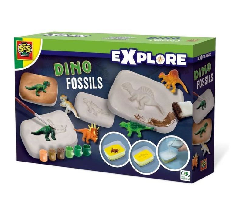 Jeu Scientifique Fossiles De Dinosaures - Fouille, Moulage Et Peinture (5-12 Ans)