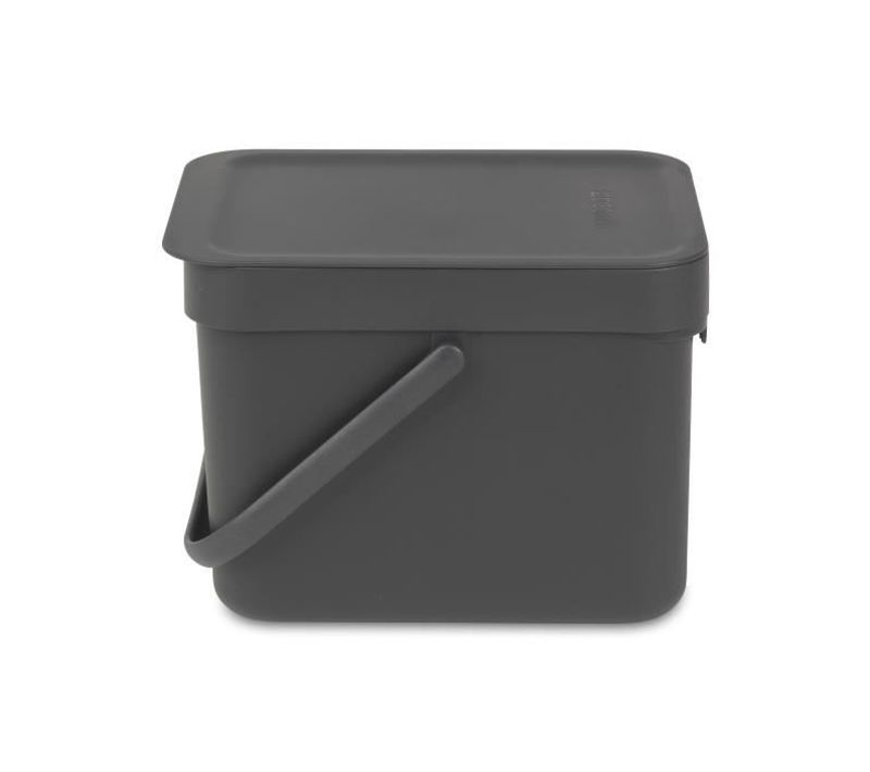 Poubelle Encastrable Waste Bin Sort et Go 6 L Gris