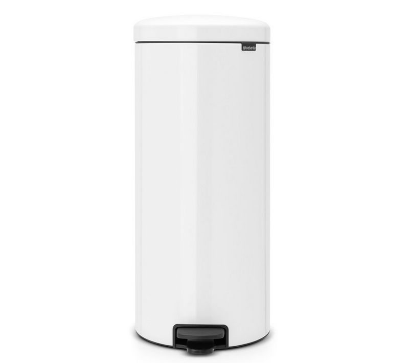 Poubelle à Pédale 30l Blanc - 111785