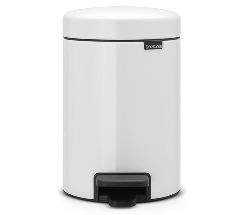 Poubelle à Pédale 3l Blanc - 112126