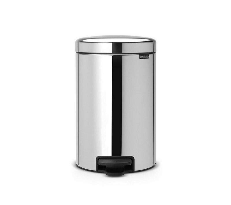 Poubelle À Pédale 12l Brillant Steel - 113888