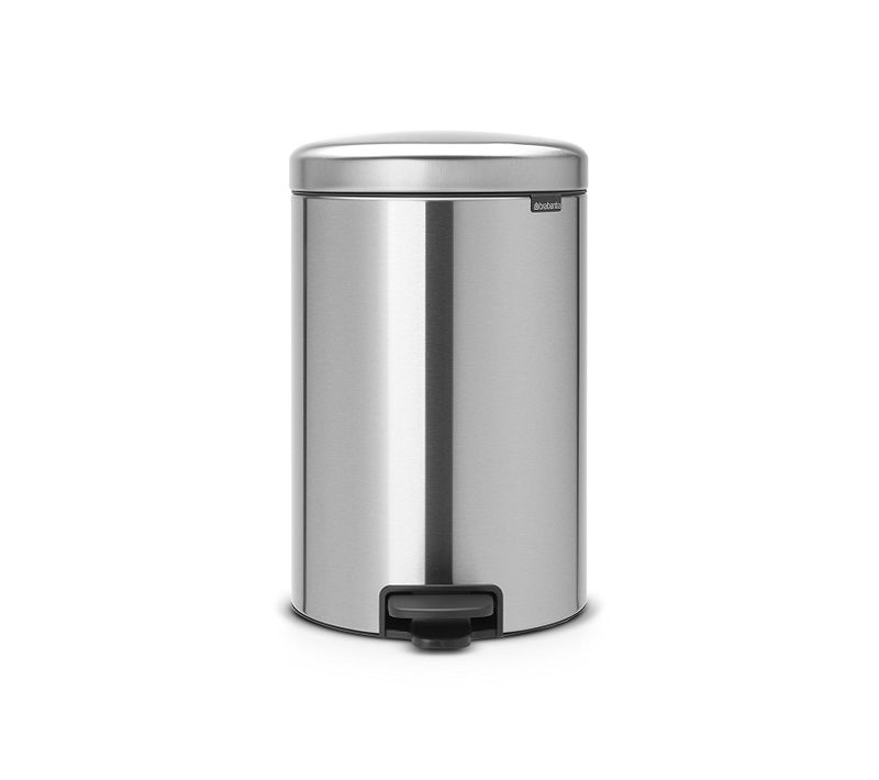 Poubelle À Pédale 20l Matt Steel - 114021