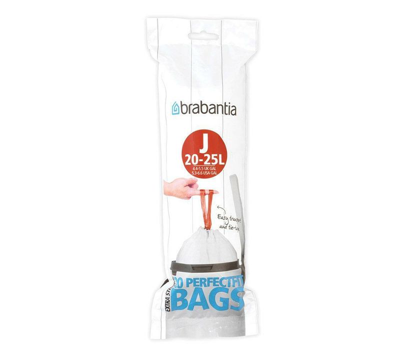 Rouleau De 20 Sacs Poubelle 23 L Blanc Code J