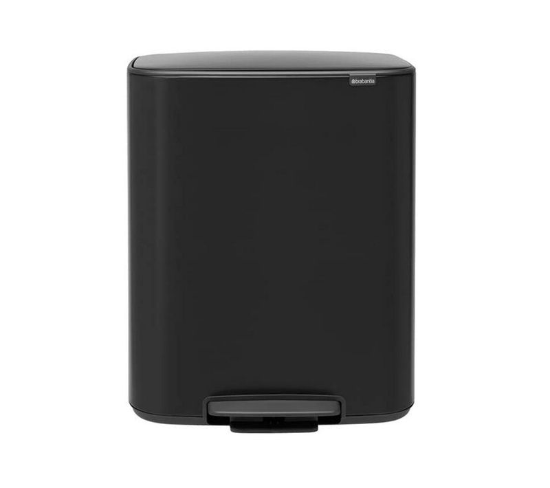 Poubelle à Pédale 2x30l Matt Black - 211508