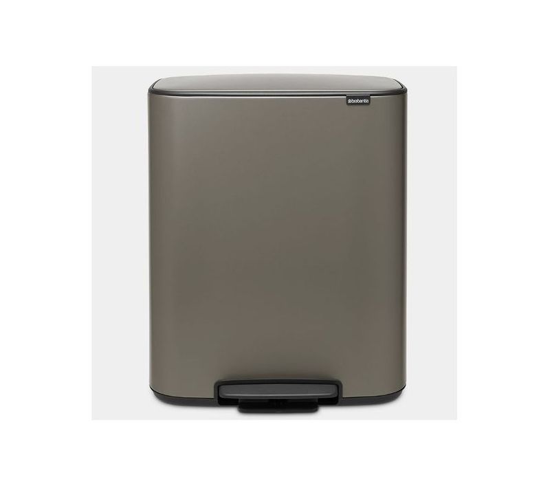 Poubelle à Pédale 2x30l Platinum - 211546