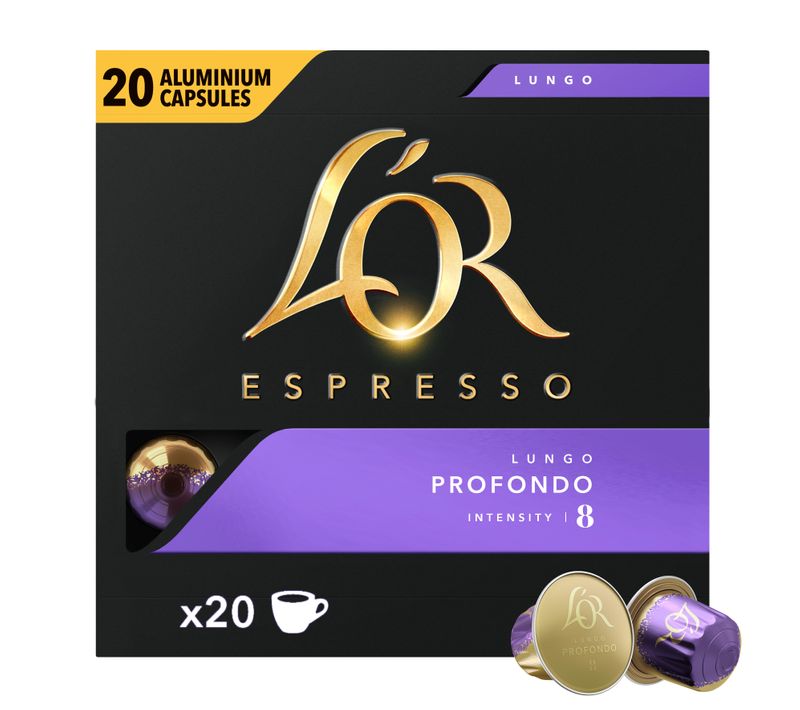 Capsule compatible Nespresso L'OR Lungo Profondo x 20