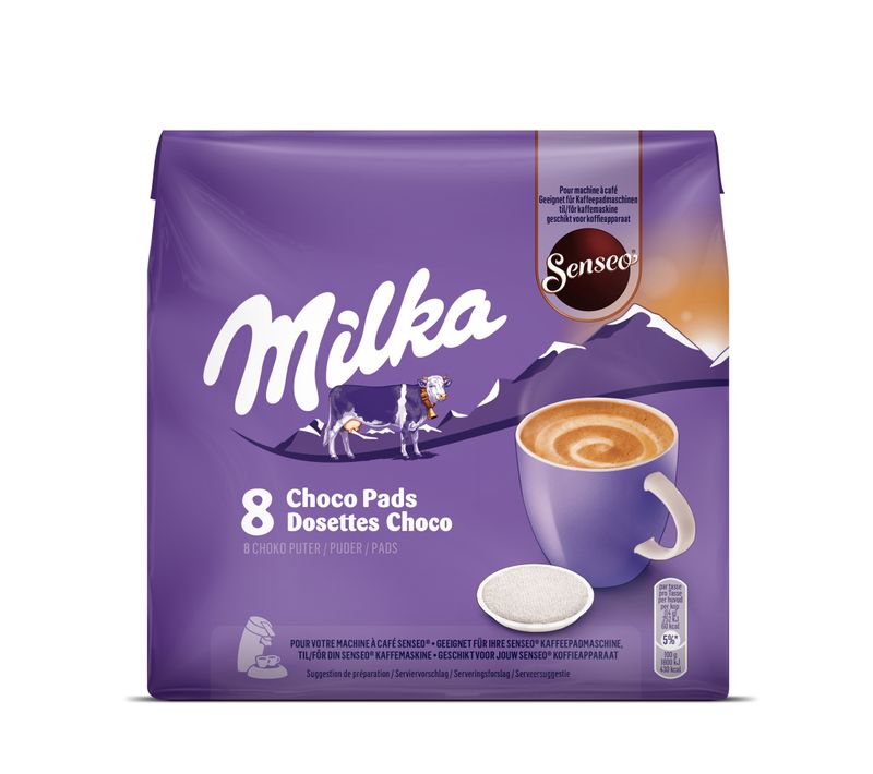 Dosettes chocolat SENSEO Milka chocolat dosettes x8