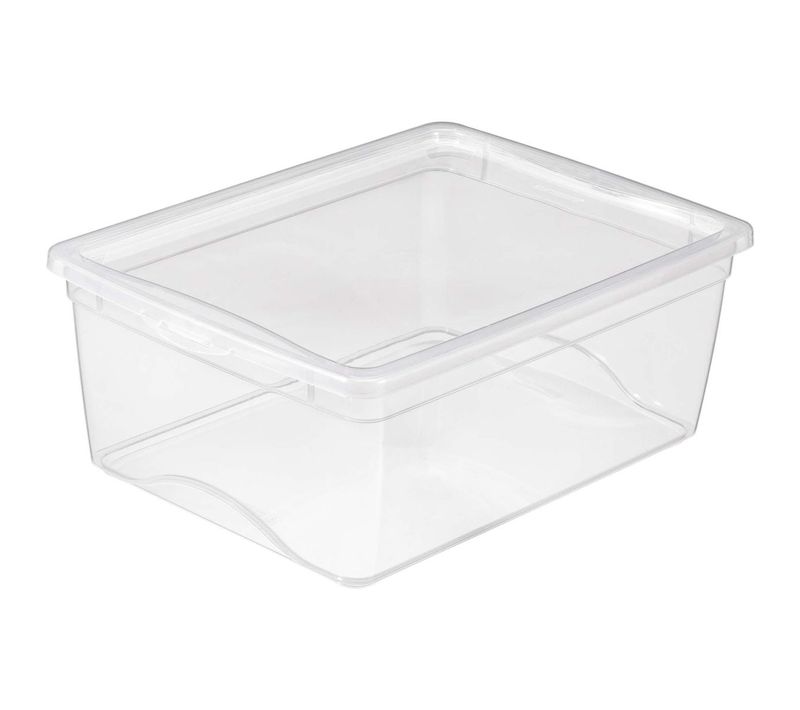 Boite De Rangement Avec Couvercle Omega Transparent 18 Litres