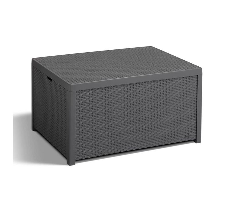 Table De Rangement Graphite 221044 Coffre De Stockage Organisateur Jardin Terrasse Extérieur
