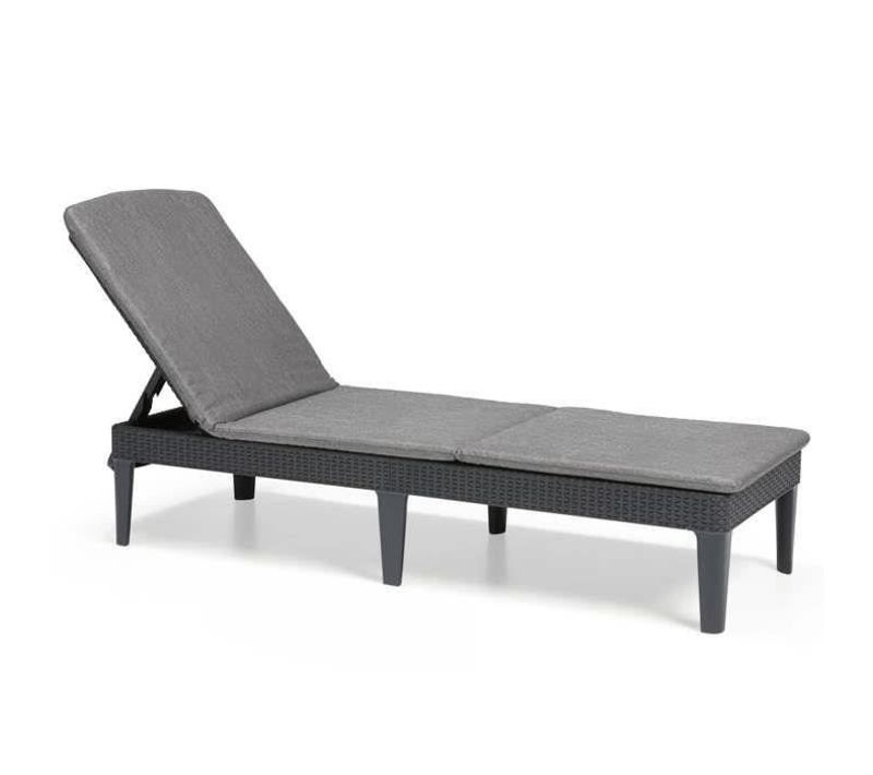 Keter Chaise Longue Avec Coussin Jaipur Graphite 432693