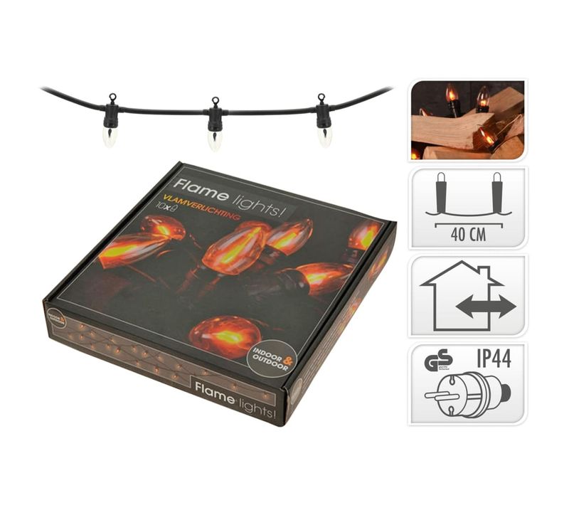 Lampe Flamme Avec 10 Lumières