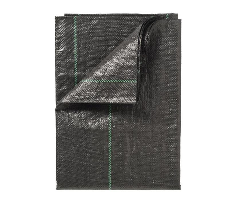 Bâche Anti-mauvaises Herbes Tissée 100 G/m² 1 X 50 M Noire