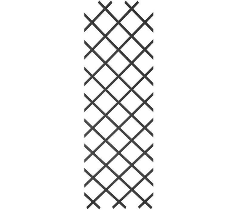 Treillis Extensible Anthracite En Pvc 50 X 150 Cm