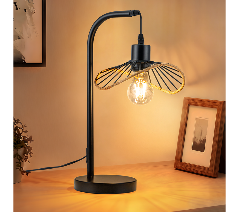 Lampe De Bureau Noir Vintage E27 Pour Chambre