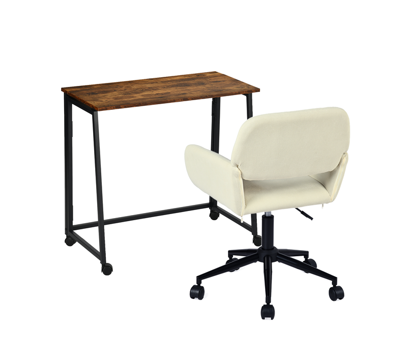 Ensemble De Bureau Pliable Avec Chaise De Bureau