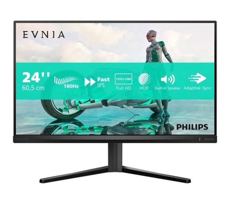 Écran PC - Philips - Evnia 24m2n3200s - 23,8 Fhd - Dalle Fast Ips - 180hz - 0,5ms