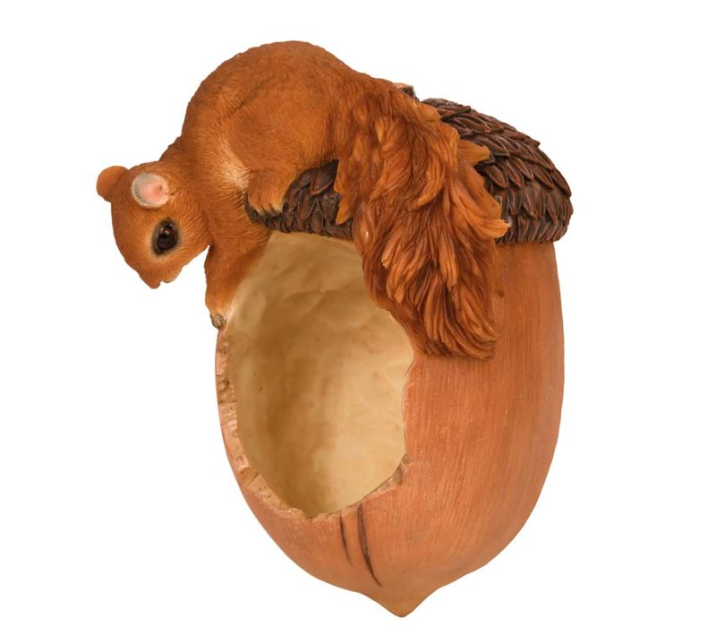 Mangeoire Suspendue Gland Et Écureuil 14,2x10,8x20,1cm