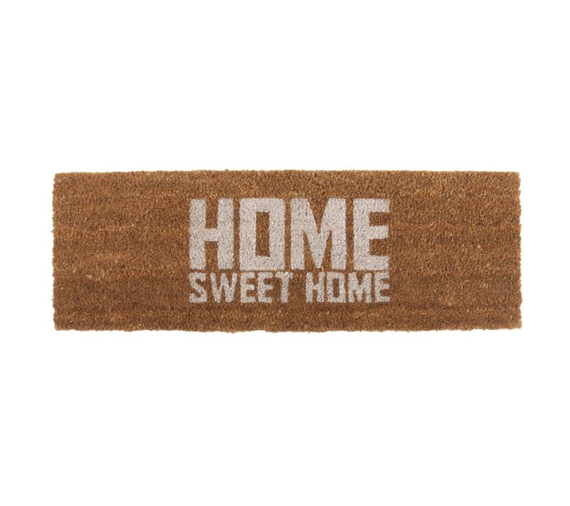 Paillasson Home Sweet Home - L. 76 X L. 25 Cm - Marron