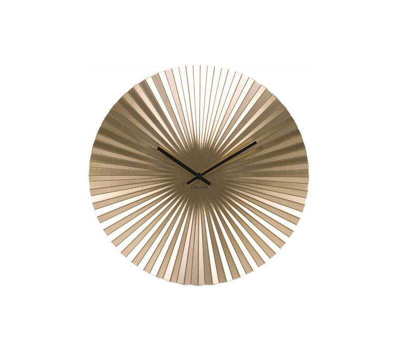 Horloge Design En Métal Sensu Doré