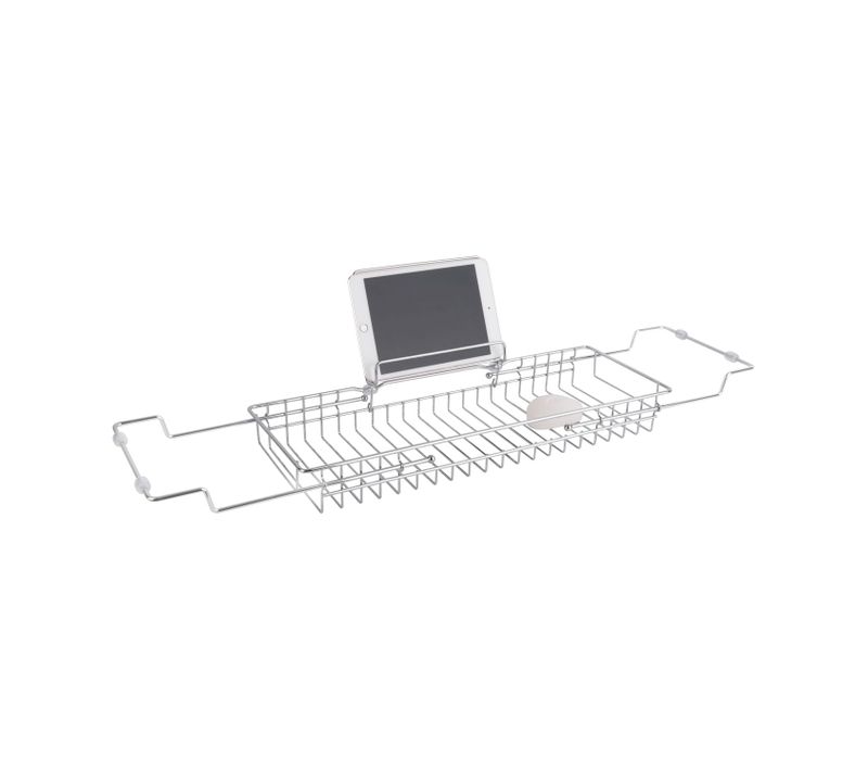 Pont De Baignoire Extensible En Métal - L. 61/86 Cm - Argent