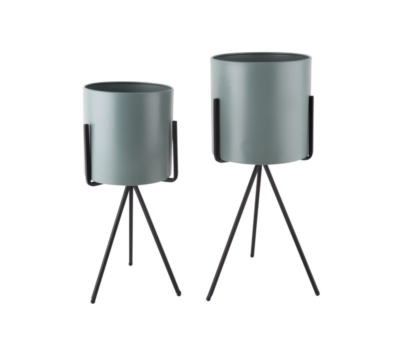 Duo De Cache-pot Pedestal XL - Vert