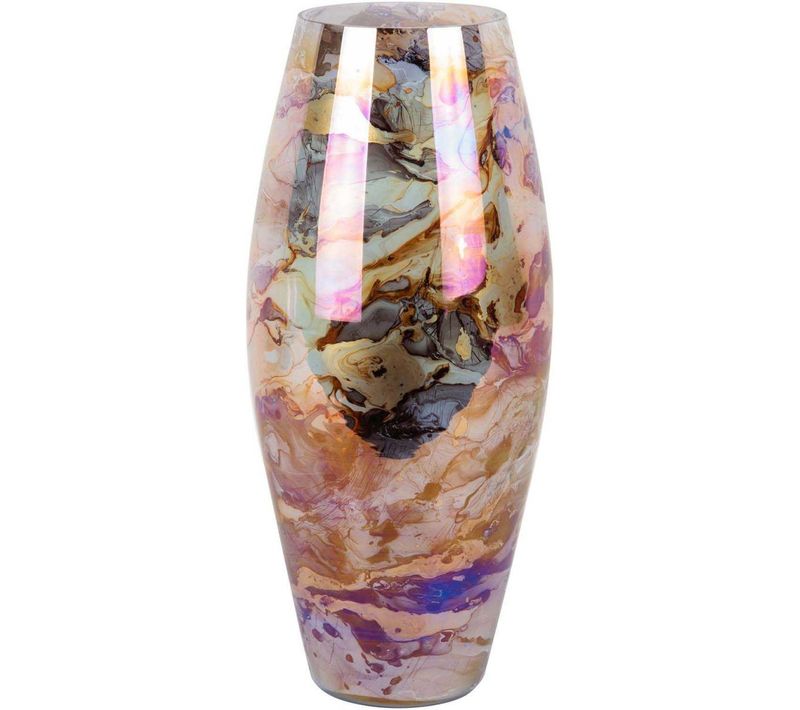 Vase En Verre Melange Cone Marron
