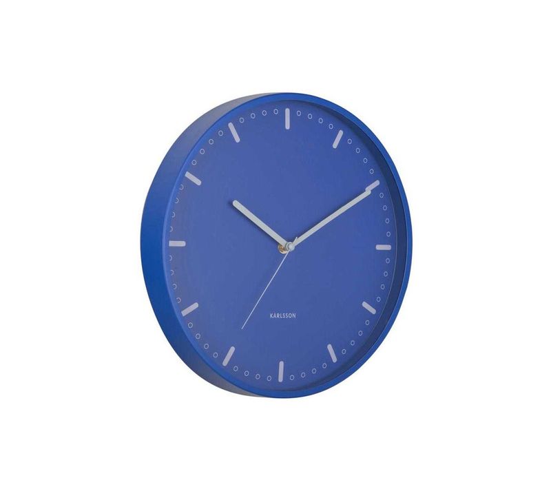 Horloge Murale En Aluminium Cool Retro Bleu
