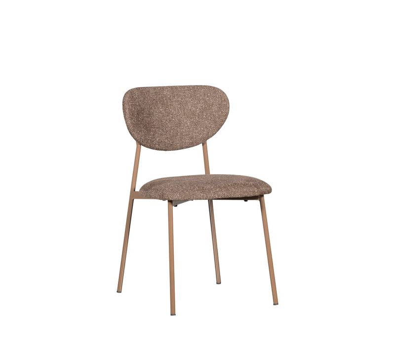 Valor - Lot De 2 Chaises En Tissu Et Métal - Taupe