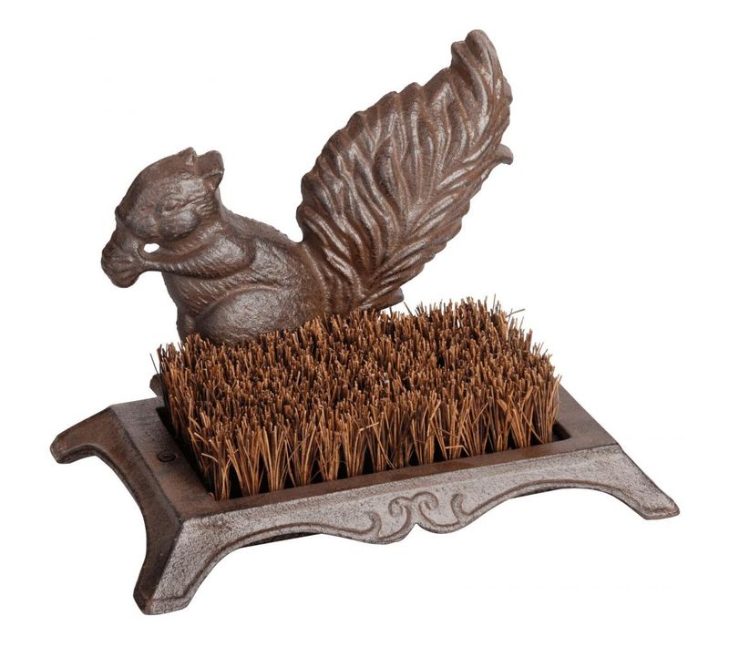 Brosse Nettoyage Chaussure En Fonte Et Fibre De Coco Ecureuil