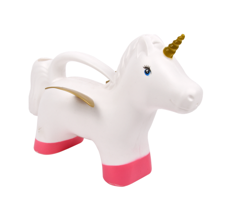 Arrosoir En Forme De Licorne - Blanc/rose - L 33,3 X P 16,5 X H 23 Cm