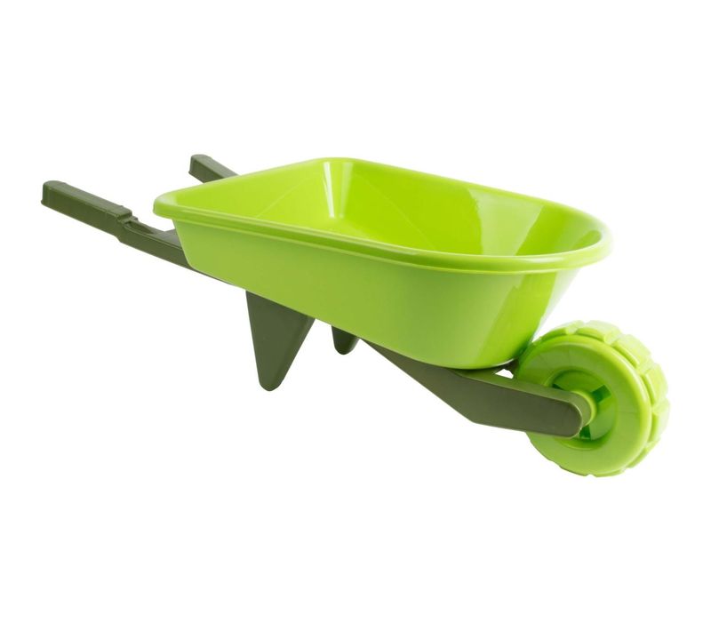 Brouette Enfant En Plastique Vert Bi-ton