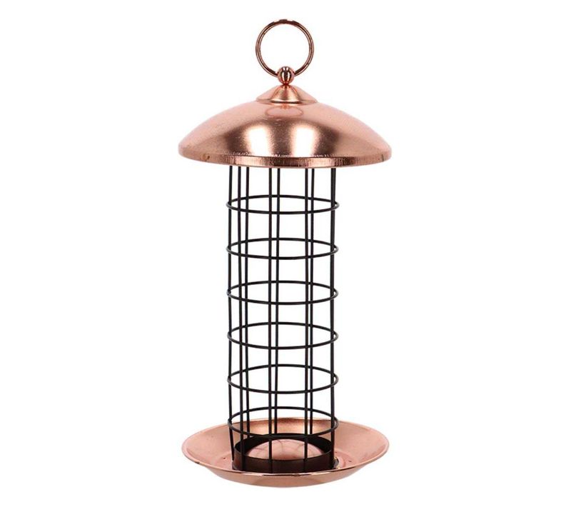 Mangeoire à Oiseaux Plaqué Cuivre - Boules De Graisses