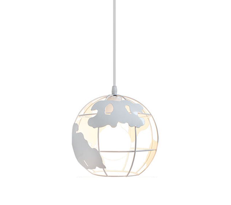Suspension Industrielle 20cm Lustre Moderne Pour Cuisine Salon Salle Chambre E27 Blanc