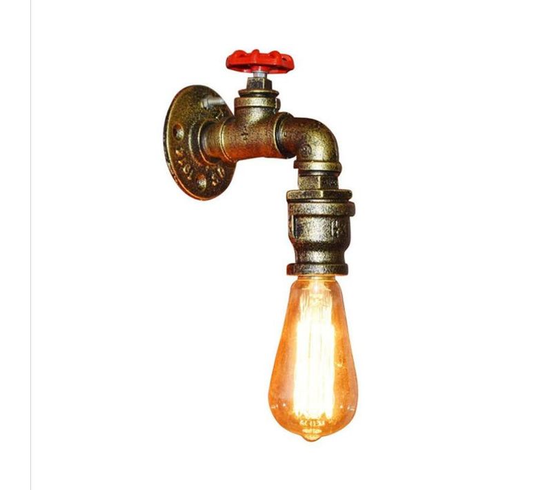 Vintage Applique Murale Industrielle Tuyau Lampe De Murale Pour Maison Cuisine Salon