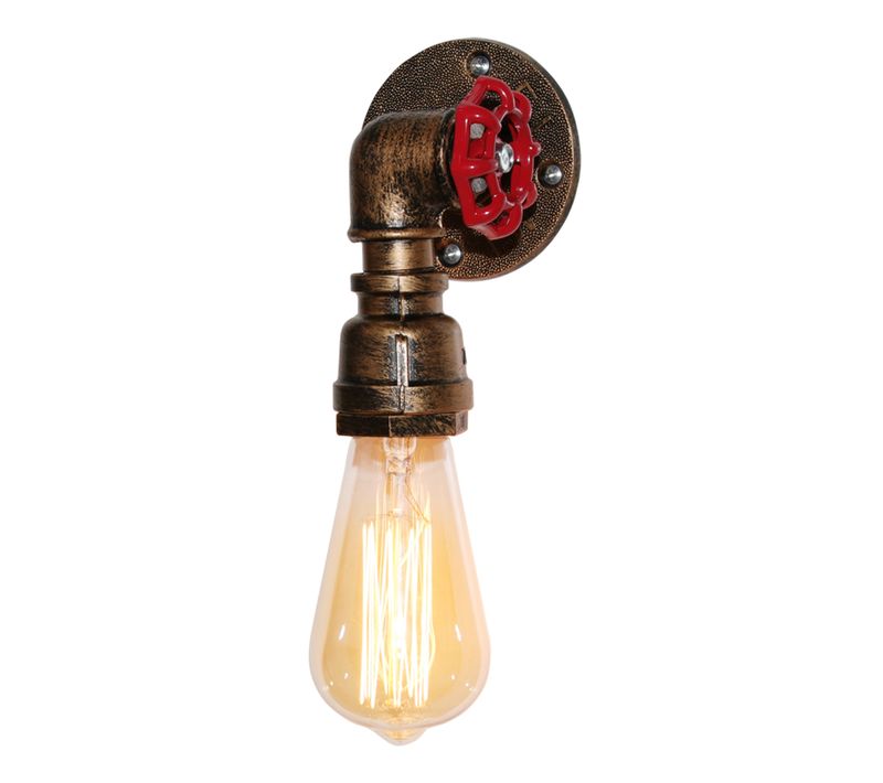 Applique Murale Tuyau Vintage Lampe De Murale Style Industriel E27 60w Sans Ampoule