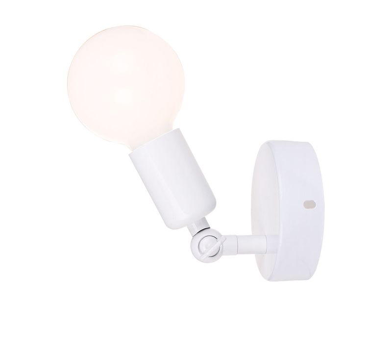 Rétro Applique Murale Industrielle Vintage  Simple Lampe Chambre Salon Cuisine,blanc