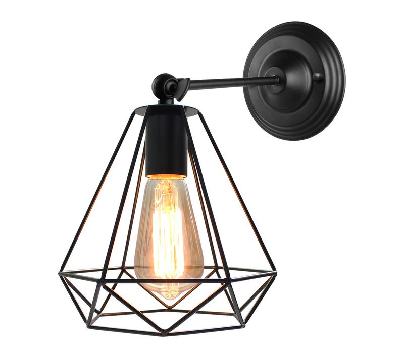 Rétro Applique Murale Réglable Style Industrielle Douille E27 Luminaire Deco Chambre Cuisine Café