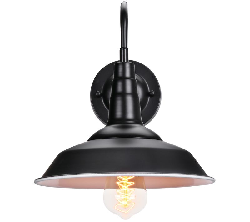 Applique Murale Industriel E27 Lampe Interieur Extérieur Luminaire Éclairage Pour Chambre Noir Blanc