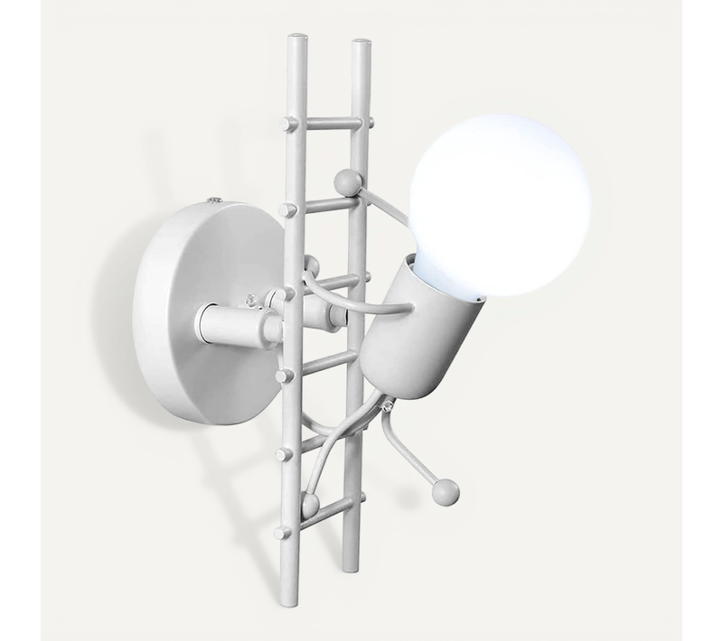 Applique Murale Interieur E27 Lampe De Murale Conception De Poupée Pour Salon Couloir Chambre Blanc